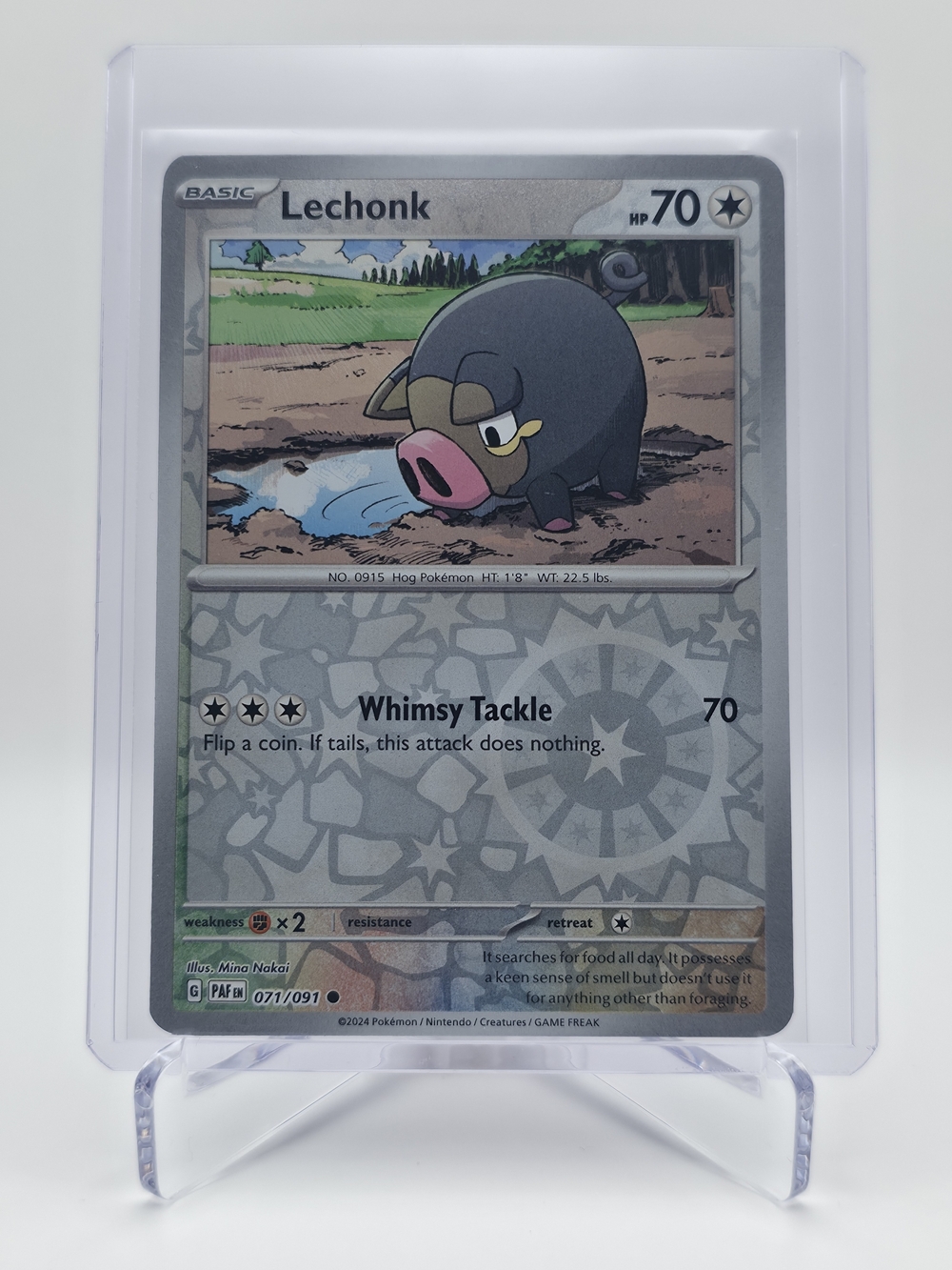 Pokémon TCG - Lechonk - Paldean Fates - Reverse Holo - 071/091
